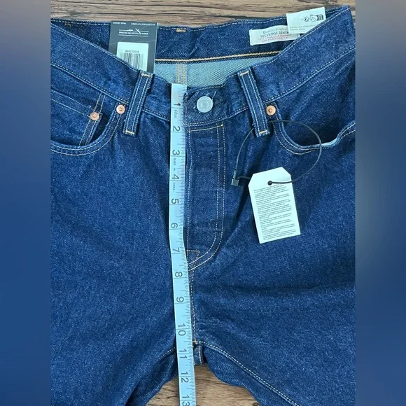 Levi’s Premium 501 90s Straight Leg Selvedge Jeans ‘Blue’ size wmns W27xL36